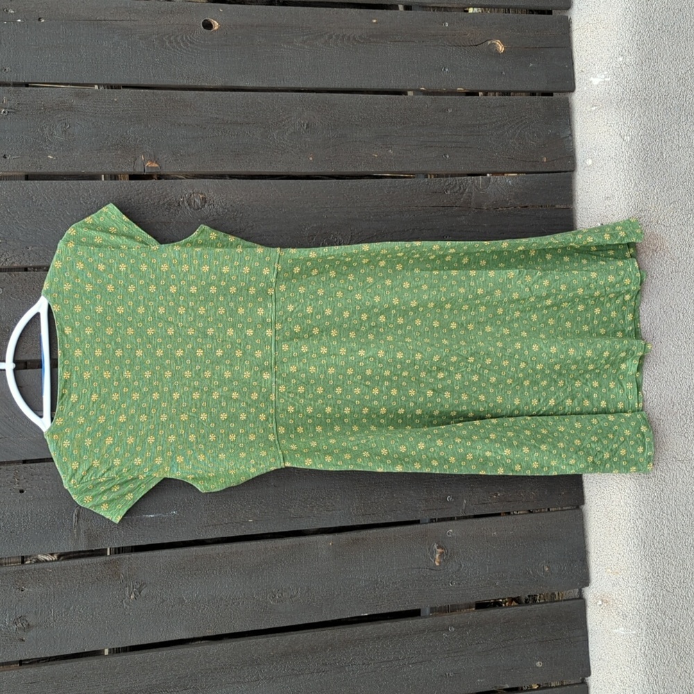 Toad & Co Rosemarie Dress, Capsleeve, Green, M - Picture 6 of 11